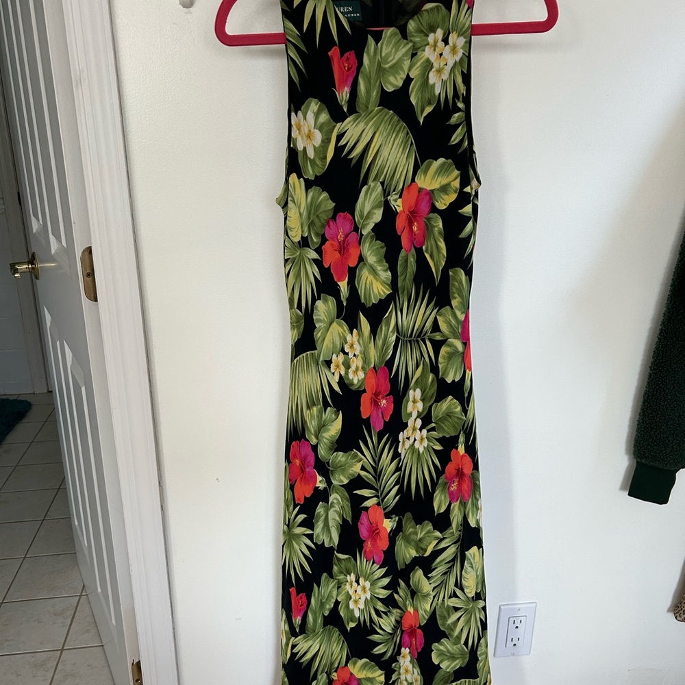 Ralph Lauren Black Floral Dress